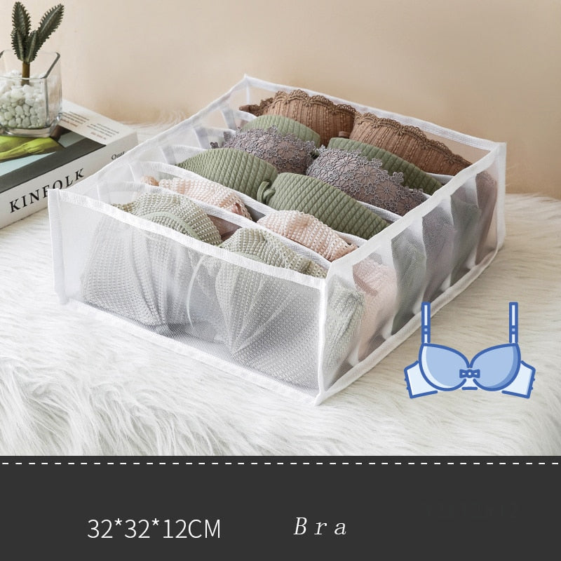 Mesh Separation Box Underwear Pants Organizer