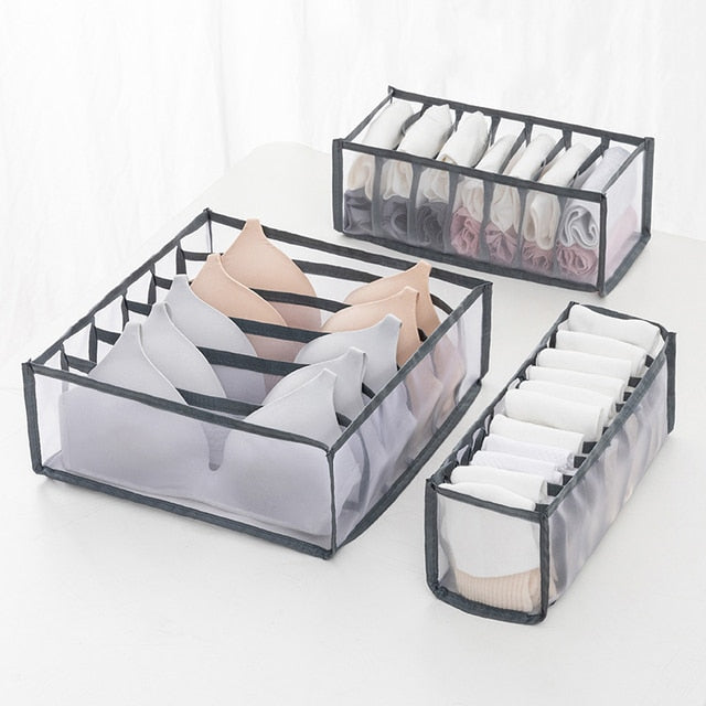 2/3PCs Underwear Drawer Organizer Storage Box