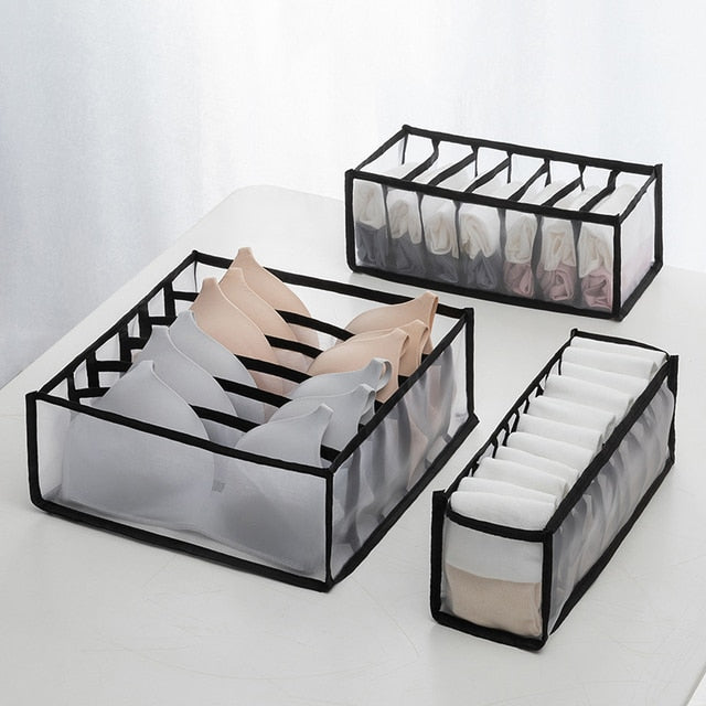 2/3PCs Underwear Drawer Organizer Storage Box