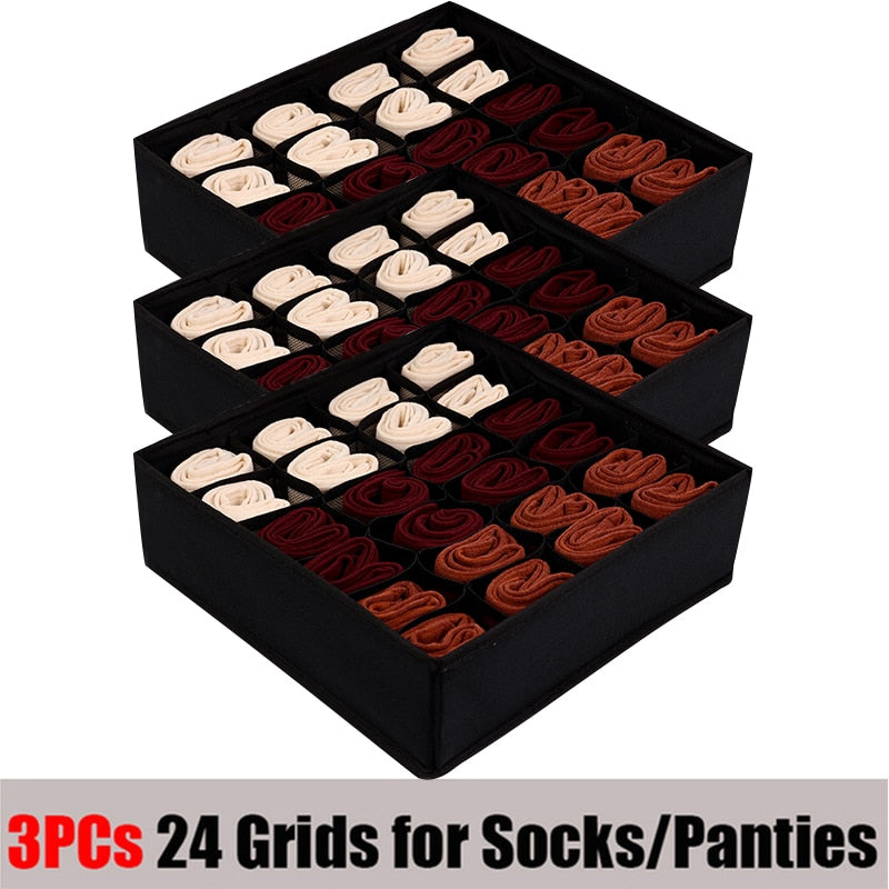 3PCs Underwear Organizers Storage Box