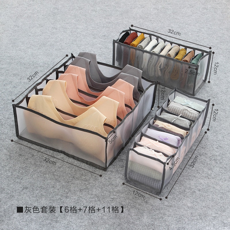 Mesh Separation Box Underwear Pants Organizer