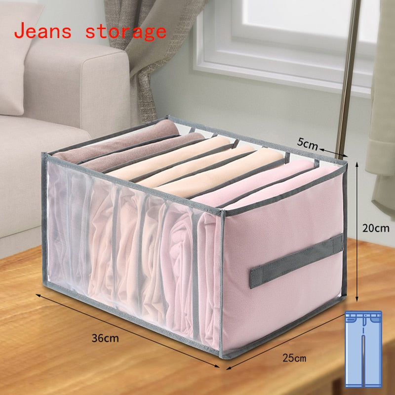 Jeans Compartment Storage Box Organizer