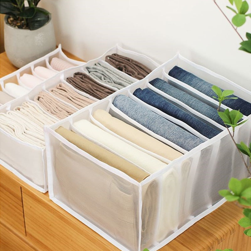 Jeans Compartment Storage Box Organizer